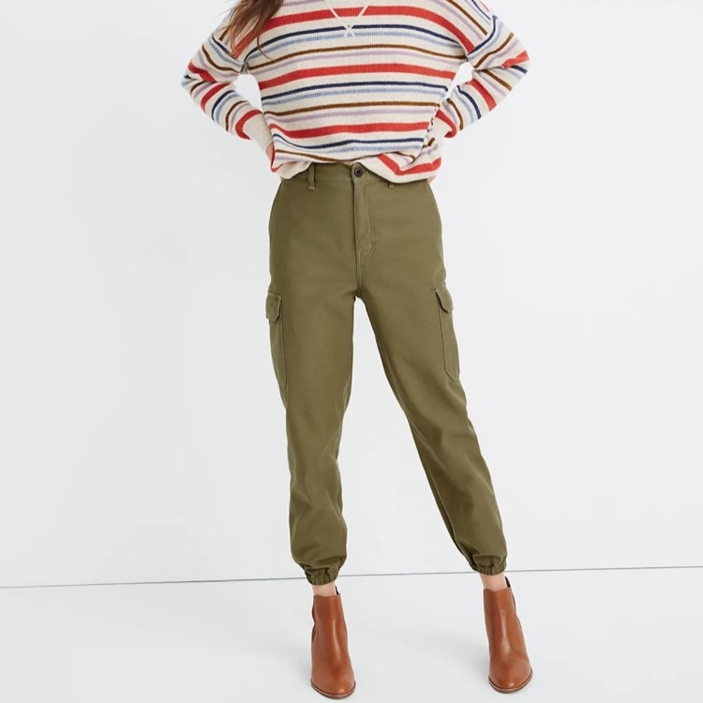 Madewell High Rise Cargo Fatigue Pants / Joggers